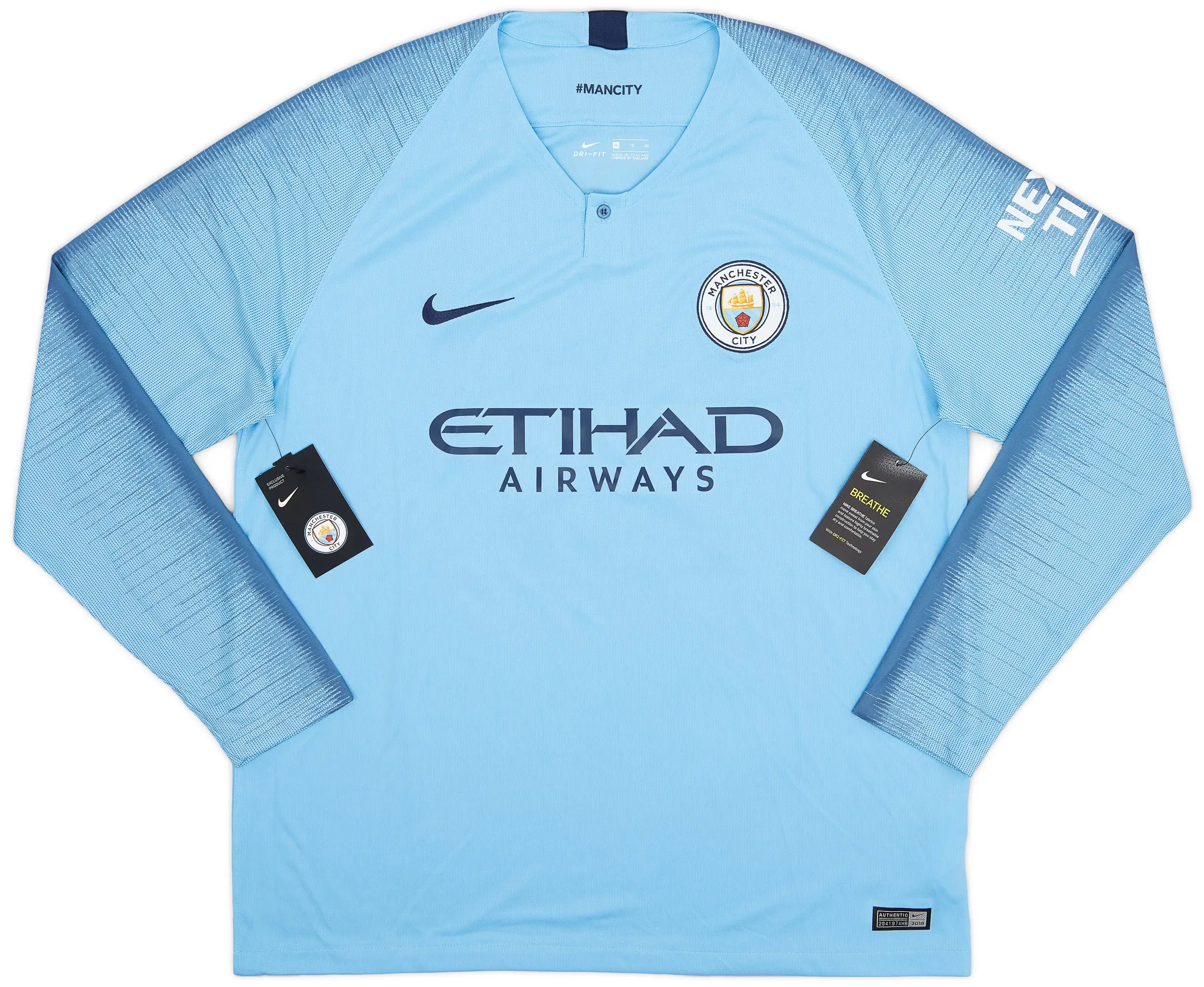 Manchester City 2018/19 (Home) - Long Sleeve