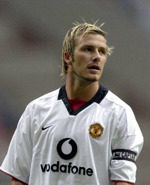 David Beckham 2003 Manchester United as captain in his last season