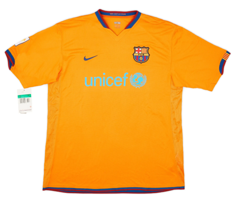 FC Barcelona orange kit 2008