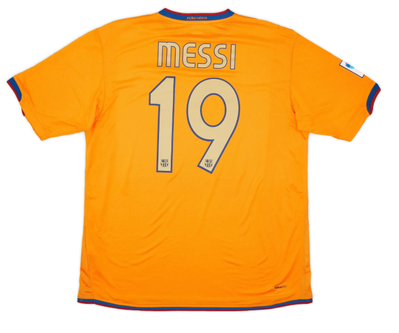 FC Barcelona orange kit 2008