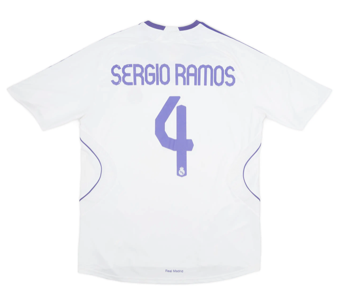 Real Madrid 2007/08 (Home) w/ La Liga badge