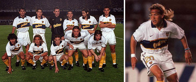 Boca Juniors away kit 1997