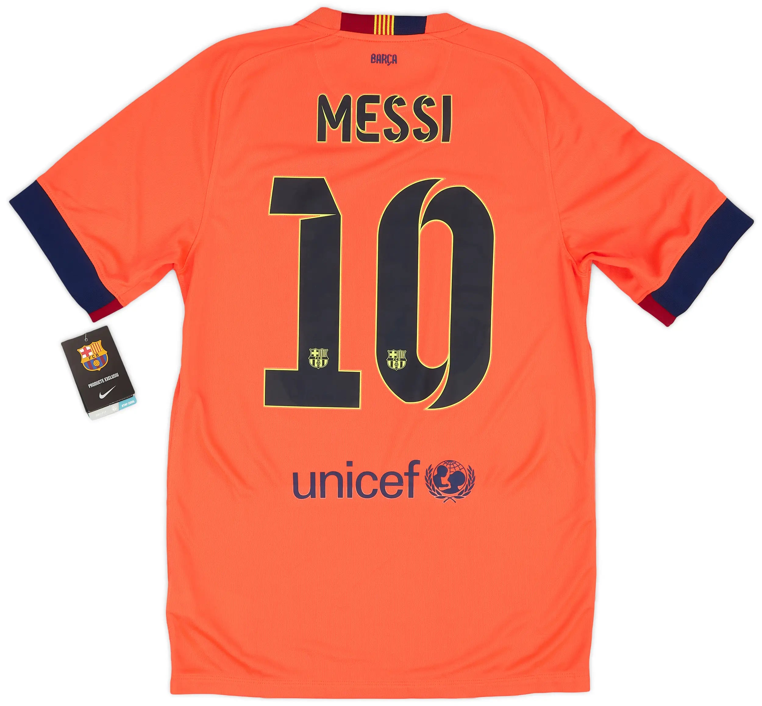 2014-15 Barcelona Away Shirt Messi #10