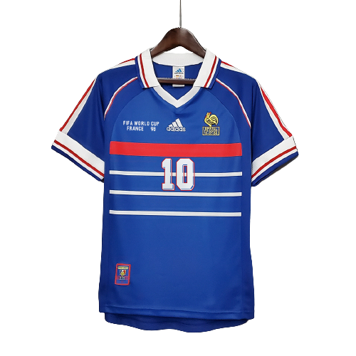 ウェア FRANCE 1998 FIFA World Cup L/S Uniform FRANCE WORLD CUP 1998 HOME LONG SLEEVE FOOTBALL SHIRT - My