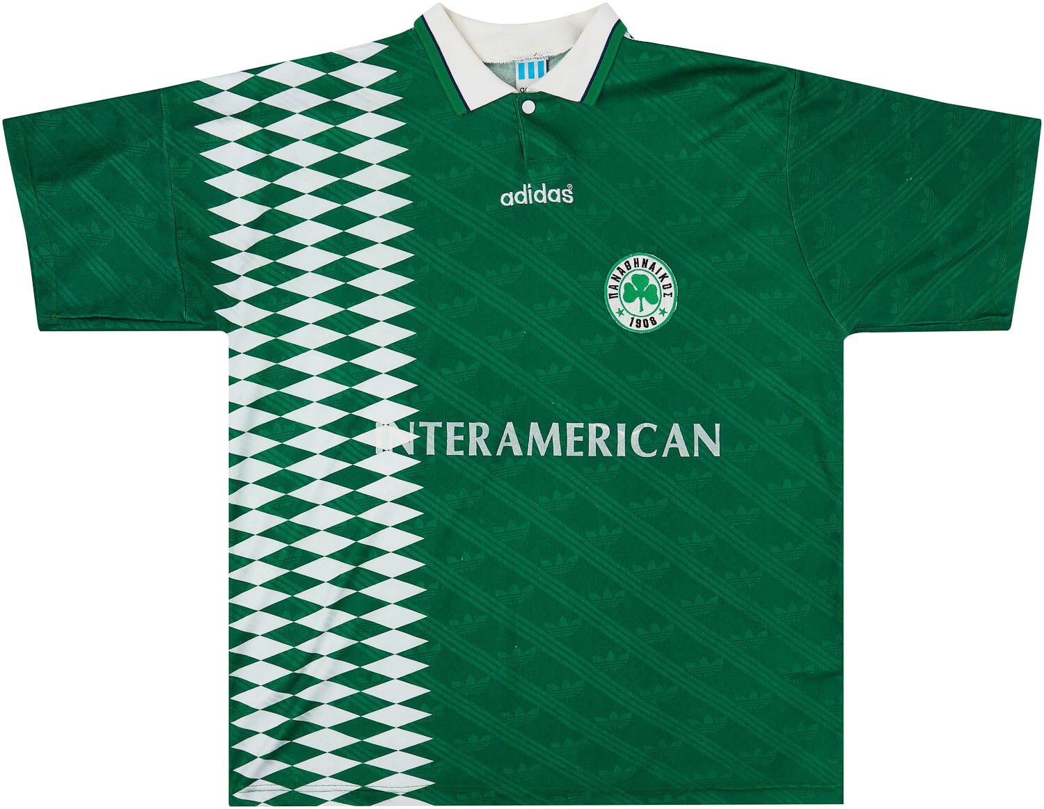 Panathinaikos 1995-96 home kit retro vintage Adidas