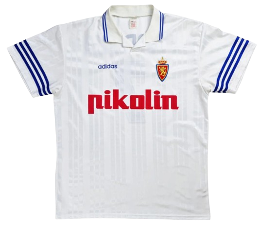 Real Zaragoza 1995-96 home kit
