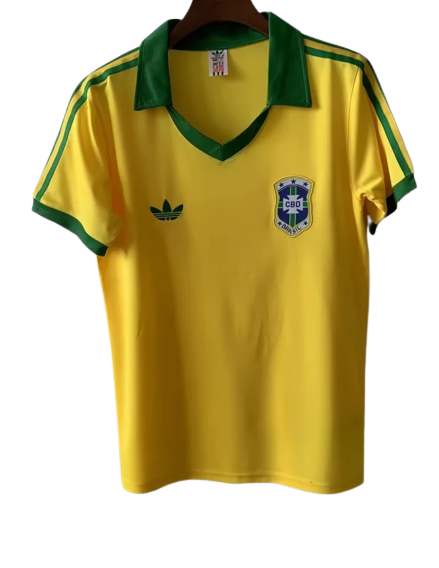 Brazil 1978 World Cup kit season at best price. Shop now your retro football kits in Glamour Soccer Store. Original quality and printing.