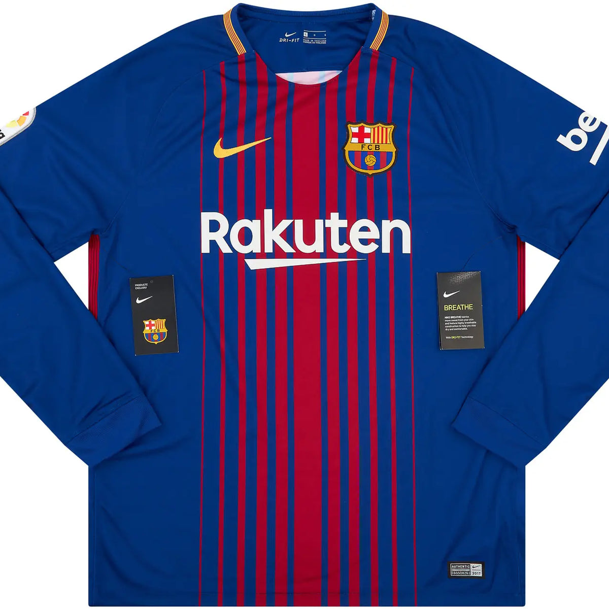 FC Barcelona 2017/18 (Home) - Long Sleeve w/ La Liga badge