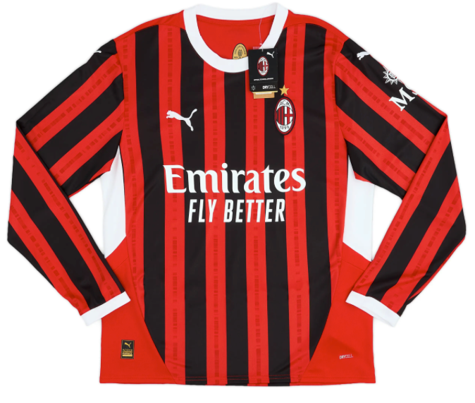 2024-25 AC Milan Home L/S Shirt