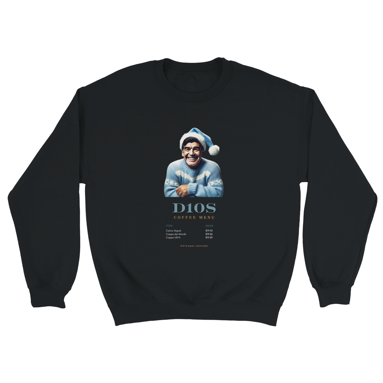 "D10S Coffee Menu" Sweatshirt - Exclusive 2024 Holiday