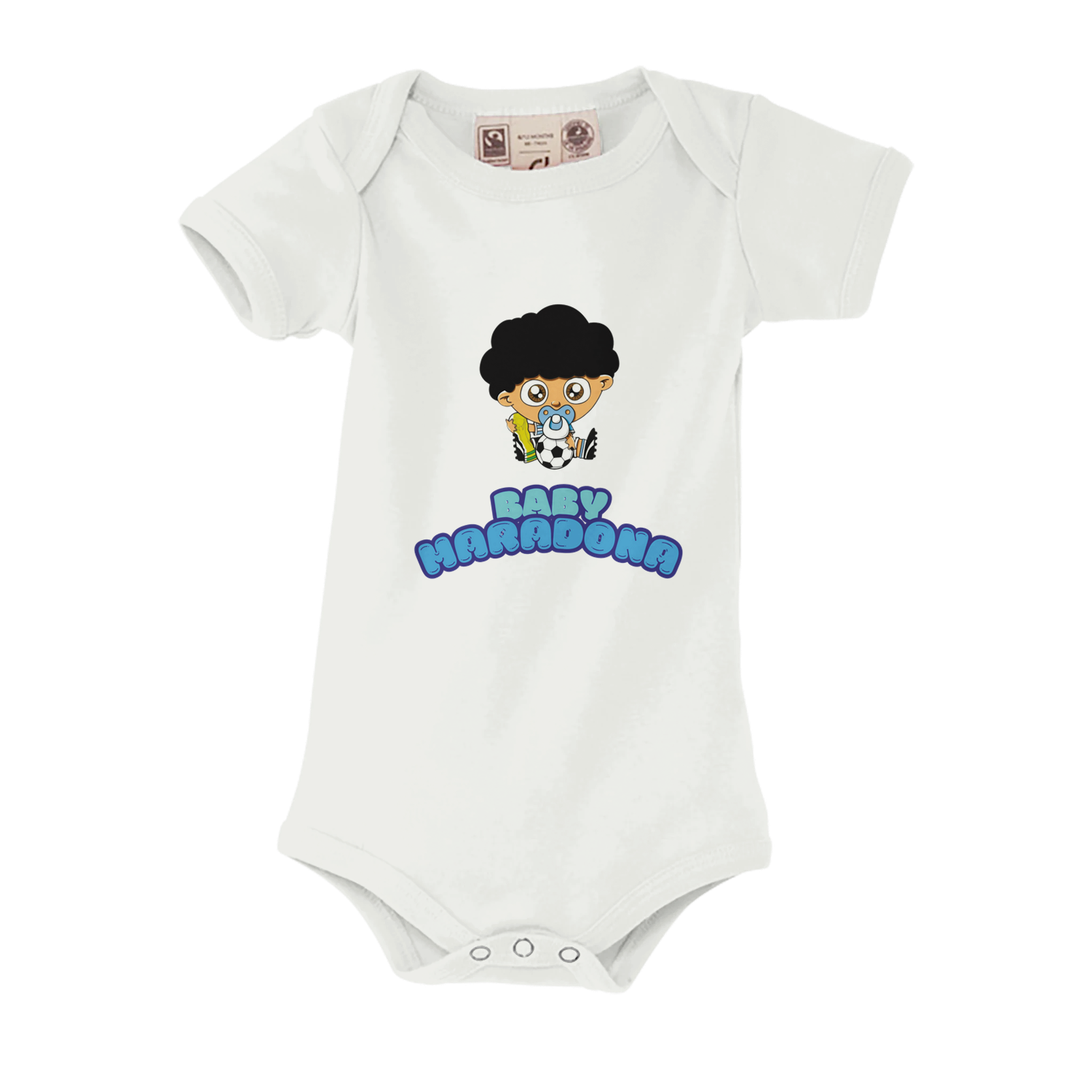 "Baby Maradona" Baby Short Sleeve Bodysuit