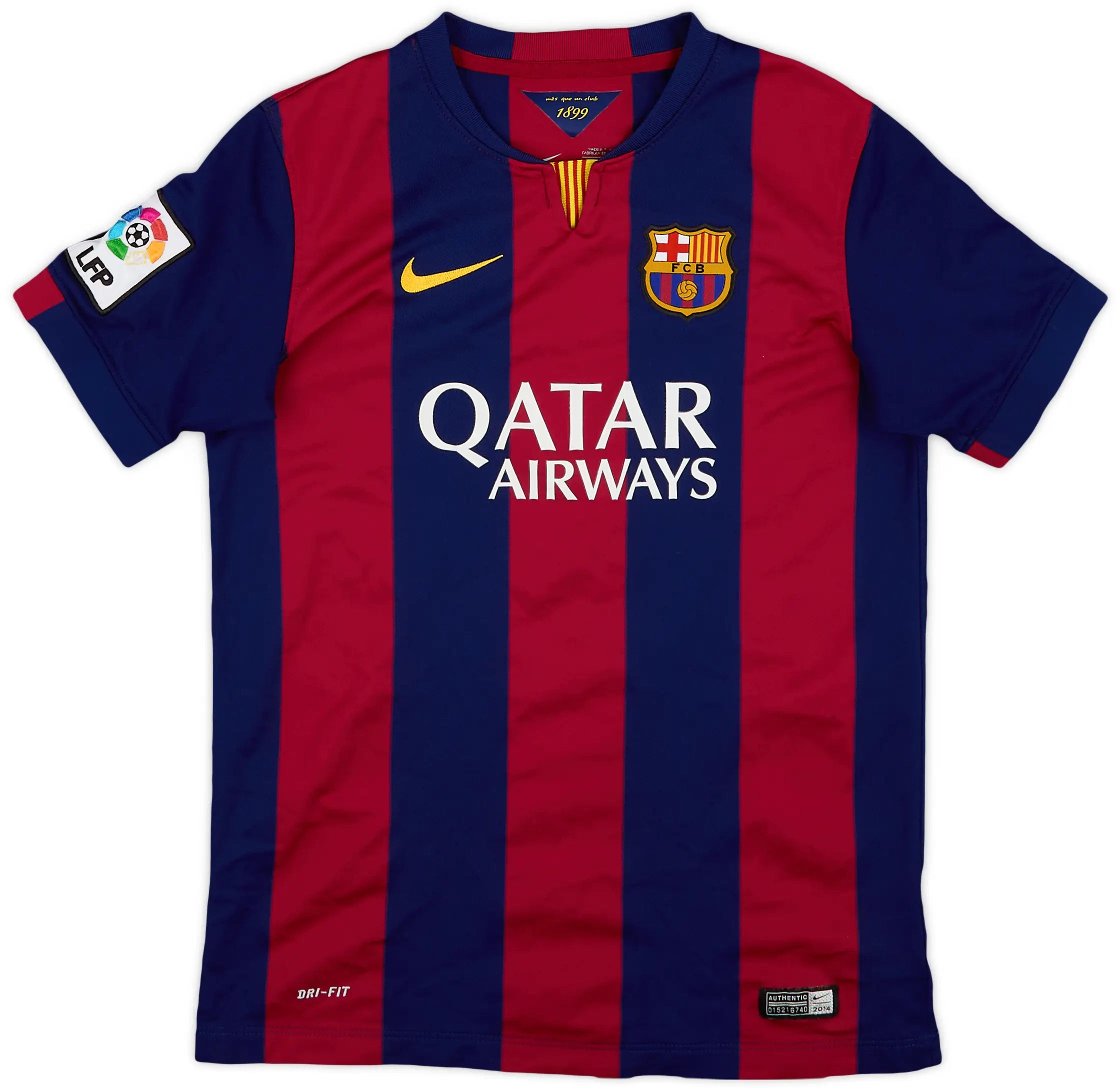 FC Barcelona 2014/15 (Home) w/ La Liga badge