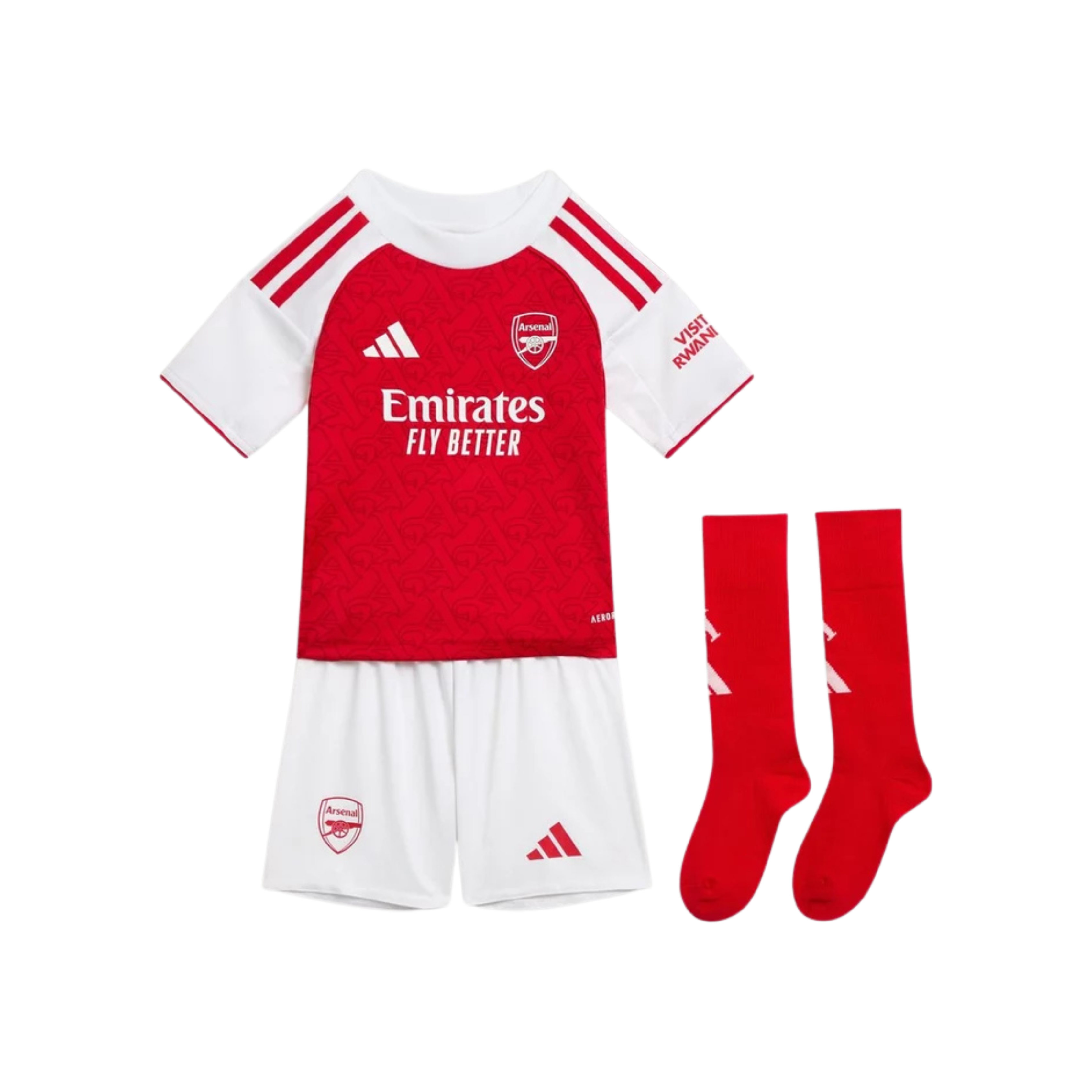 Arsenal 2025/26 home kit kids