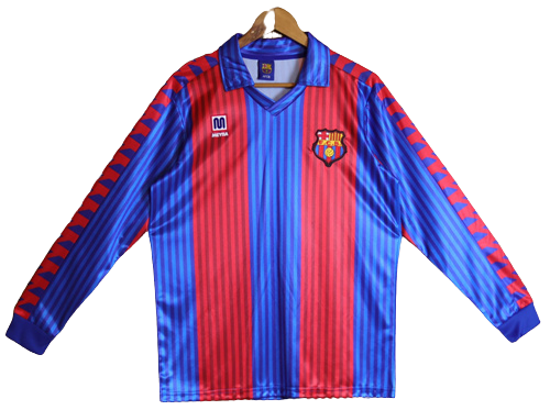 FC Barcelona Spain La Liga 1991-92 kit season at best price. Shop now your retro football kits in Glamour Soccer Store. Original quality and printing.