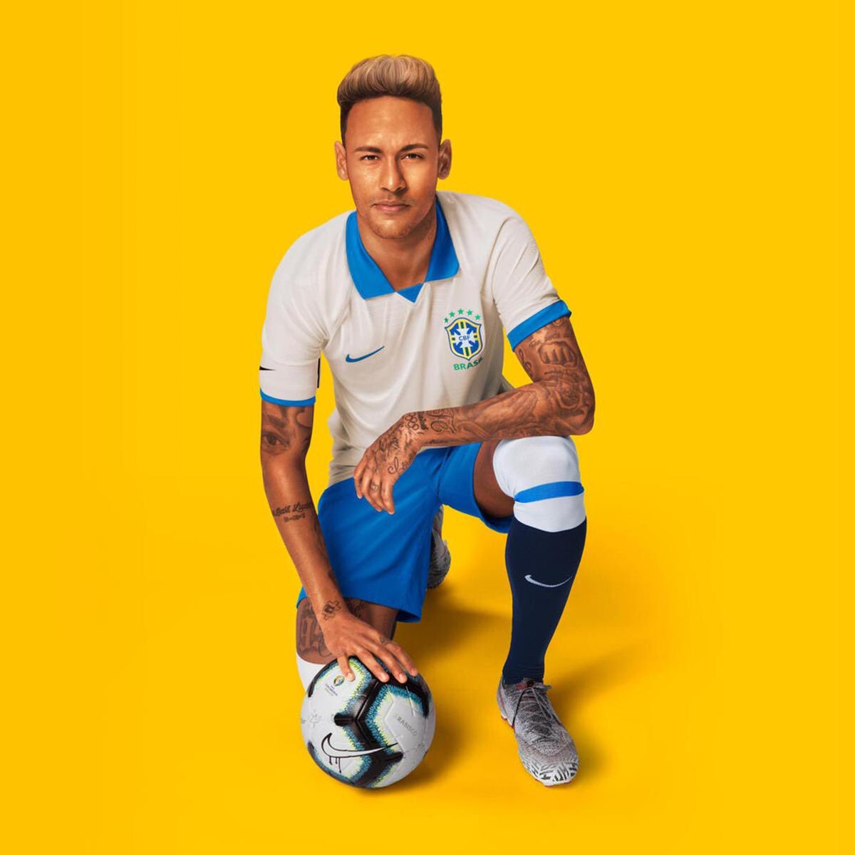 Retro Football Kit from Brazil National Team, 2019 Copa America.