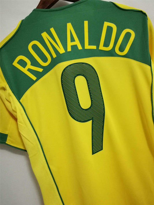 Brazil 2004 Short Sleeve Retro Jersey [Free Shipping]